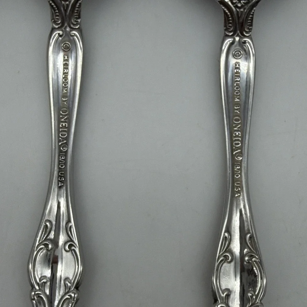 (7X) Oneida MICHELANGELO HERITAGE Stainless DINNER SPOON OVAL SOUP Silverware